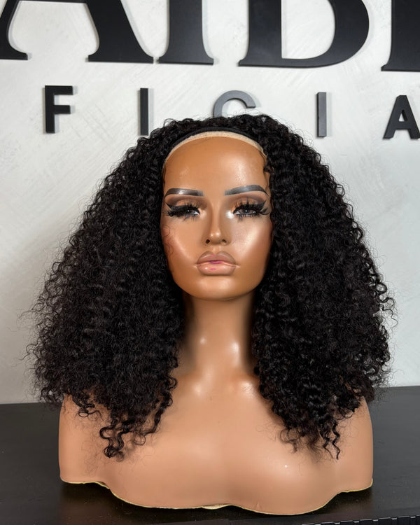 Curly Flip Over Half Wig (RTS)